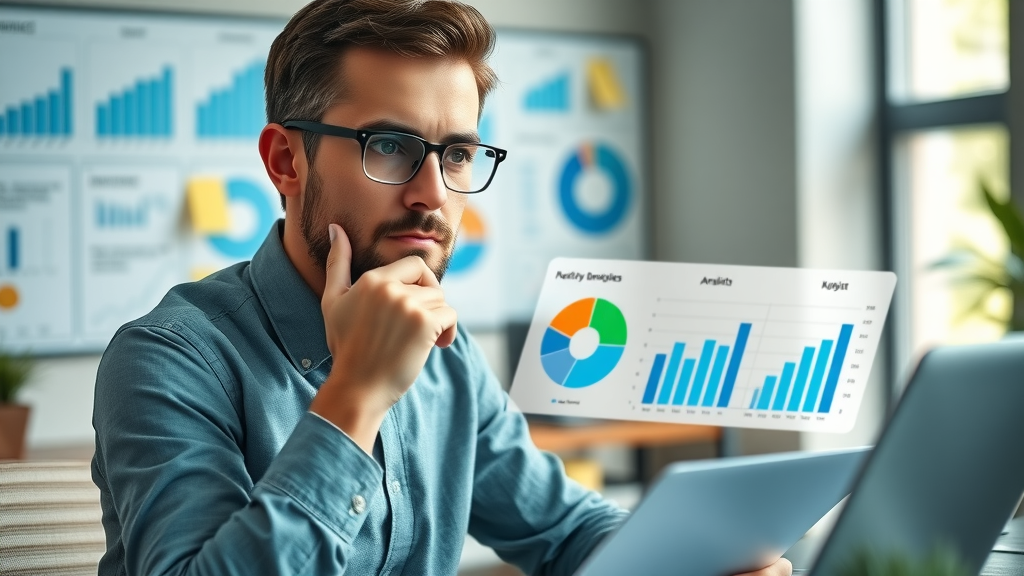 Professional marketer mapping SMART social media marketing goals on a glass whiteboard. Strategic approach to social media marketing services.