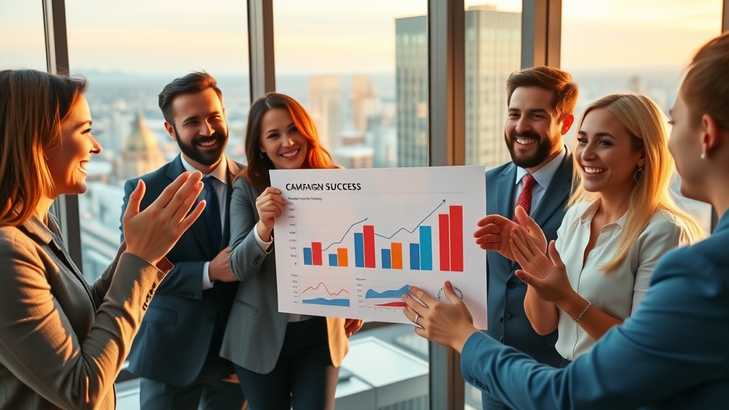 Collaborative business meeting comparing agency versus in-house social media marketing management options. Strategic planning for ROI with marketing agency input.