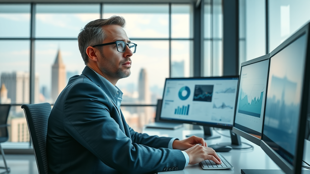 paid social media ads business professional surprised reviewing analytics modern office